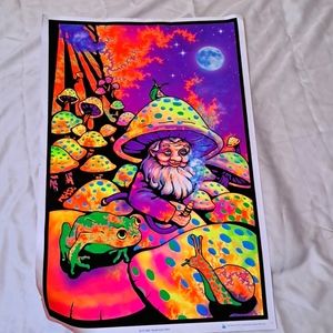 Knome with Fractal Skies , from, snail mushrooms,  Full moon